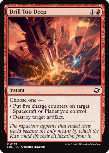 画像1: 【ENG】過度の掘削/Drill Too Deep[MTG_EOE_0133_C] (1)