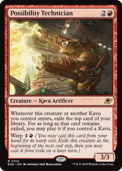 画像1: 【ENG】可能性の技師/Possibility Technician[MTG_EOE_0153_R] (1)