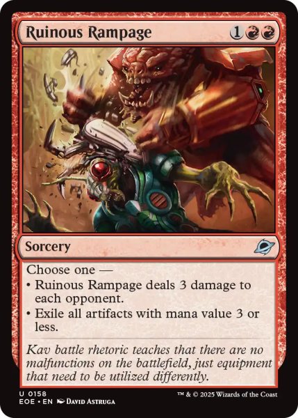 画像1: 【ENG】壊滅的猛威/Ruinous Rampage[MTG_EOE_0158_U] (1)