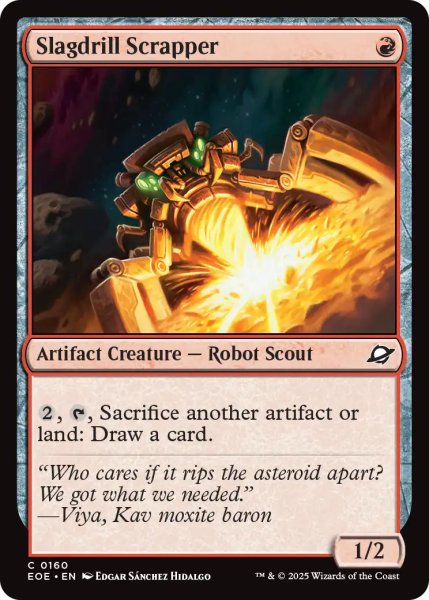 画像1: 【ENG】鉱滓削りの廃却機/Slagdrill Scrapper[MTG_EOE_0160_C] (1)