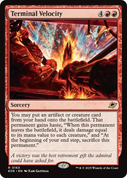 画像1: 【ENG】終速度/Terminal Velocity[MTG_EOE_0163_R] (1)
