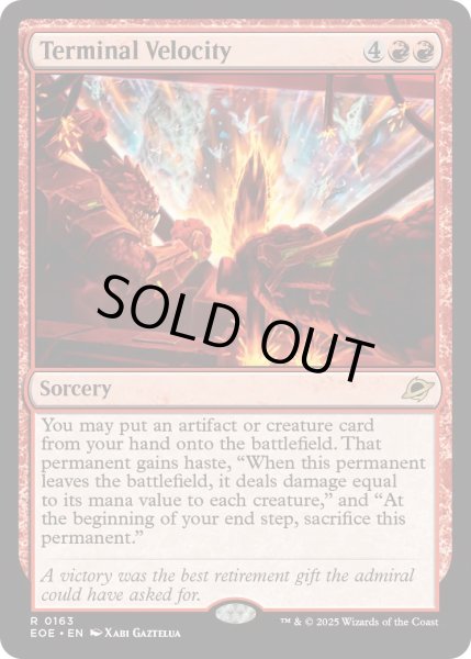 画像1: 【ENG】★Foil★終速度/Terminal Velocity[MTG_EOE_0163_R] (1)