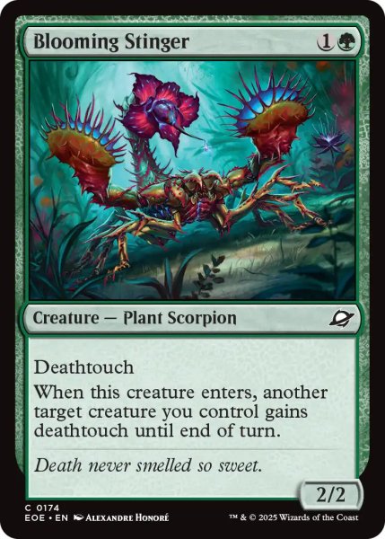 画像1: 【ENG】花開く毒針刺し/Blooming Stinger[MTG_EOE_0174_C] (1)