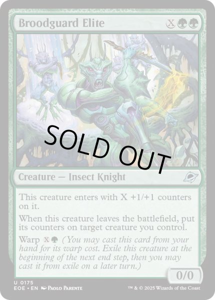 画像1: 【ENG】★Foil★幼生護りの精鋭/Broodguard Elite[MTG_EOE_0175_U] (1)