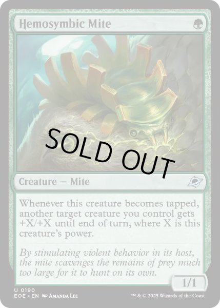 画像1: 【ENG】★Foil★血液共生のダニ/Hemosymbic Mite[MTG_EOE_0190_U] (1)