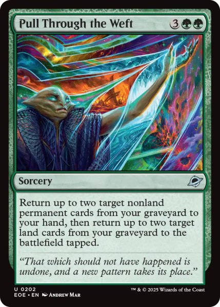 画像1: 【ENG】虚空間の切り抜け/Pull Through the Weft[MTG_EOE_0202_U] (1)