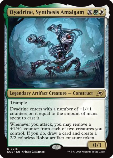 画像1: 【ENG】混合成体、ダイアドライン/Dyadrine, Synthesis Amalgam[MTG_EOE_0216_R] (1)