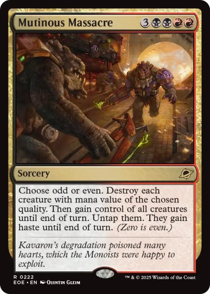 画像1: 【ENG】反乱の大虐殺/Mutinous Massacre[MTG_EOE_0222_R] (1)