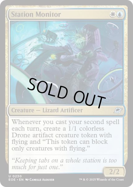画像1: 【ENG】★Foil★基地の監視者/Station Monitor[MTG_EOE_0230_U] (1)