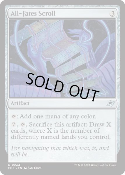 画像1: 【ENG】★Foil★万物の定めの巻物/All-Fates Scroll[MTG_EOE_0234_U] (1)