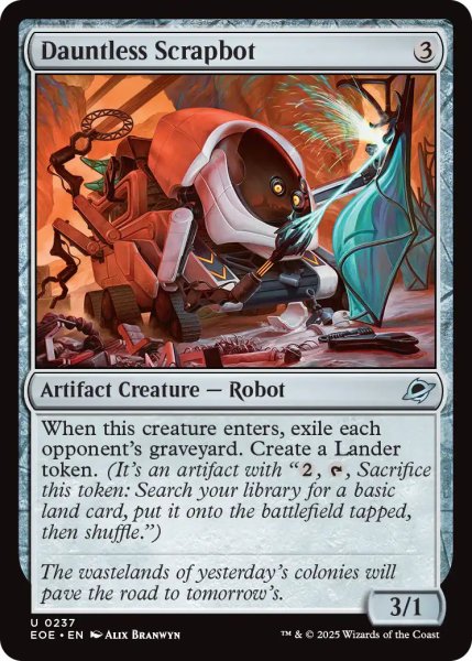 画像1: 【ENG】不屈の屑鉄ボット/Dauntless Scrapbot[MTG_EOE_0237_U] (1)