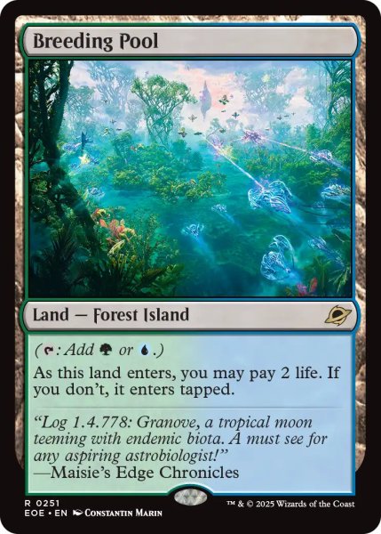 画像1: 【ENG】繁殖池/Breeding Pool[MTG_EOE_0251_R] (1)