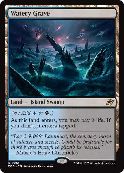 画像1: 【ENG】湿った墓/Watery Grave[MTG_EOE_0261_R] (1)