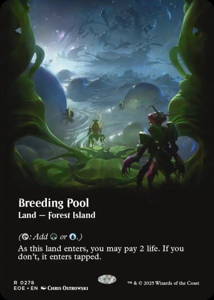画像1: 【ENG】■ボーダーレス■繁殖池/Breeding Pool[MTG_EOE_0278_R] (1)