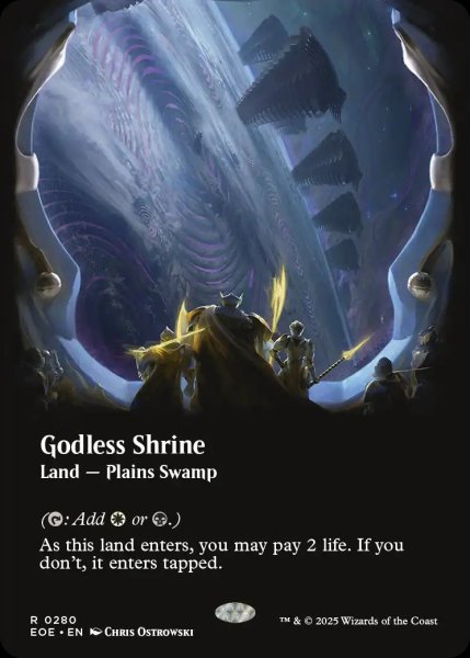 画像1: 【ENG】■ボーダーレス■神無き祭殿/Godless Shrine[MTG_EOE_0280_R] (1)