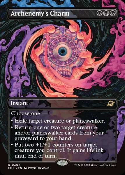 画像1: 【ENG】■ボーダーレス■大反目者の魔除け/Archenemy's Charm[MTG_EOE_0307_R] (1)