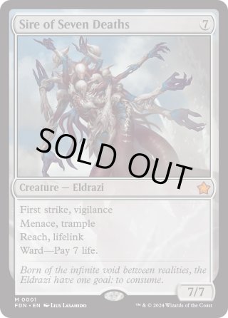 七つの死の種父　マナFoil マナFOIL】【英】七つの死の種父/Sire of Seven Deaths[無MR