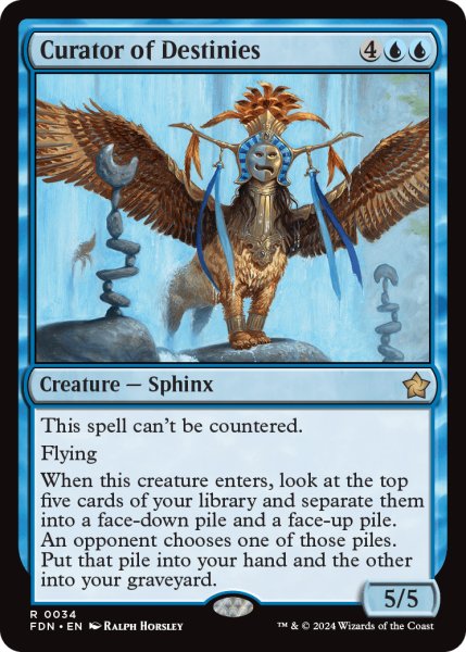 画像1: 【ENG】運命の管理者/Curator of Destinies [MTG_FDN_0034_R] (1)