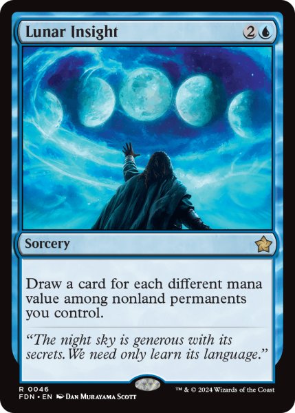 画像1: 【ENG】月の洞察/Lunar Insight [MTG_FDN_0046_R] (1)