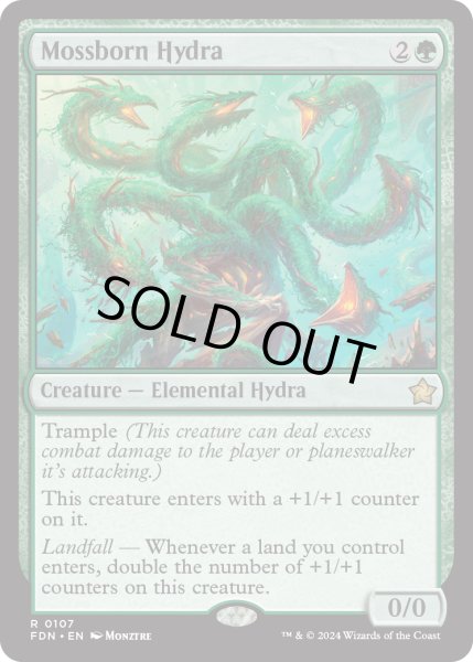 画像1: 【ENG】苔生まれのハイドラ/Mossborn Hydra [MTG_FDN_0107_R] (1)