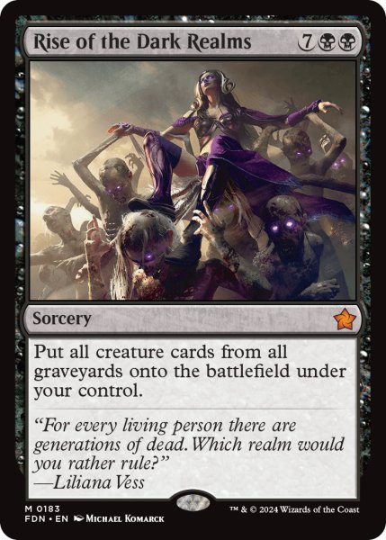 画像1: 【ENG】闇の領域の隆盛/Rise of the Dark Realms [MTG_FDN_0183_M] (1)