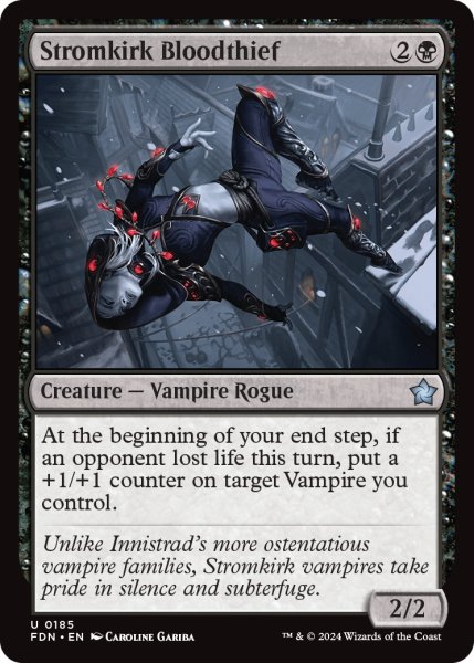 画像1: 【ENG】流城の血泥棒/Stromkirk Bloodthief [MTG_FDN_0185_U] (1)