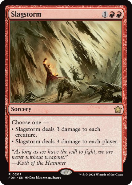 画像1: 【ENG】金屑の嵐/Slagstorm [MTG_FDN_0207_R] (1)