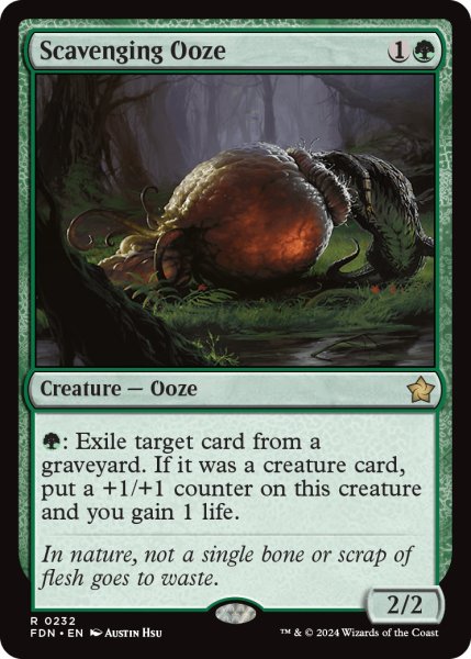 画像1: 【ENG】漁る軟泥/Scavenging Ooze [MTG_FDN_0232_R] (1)