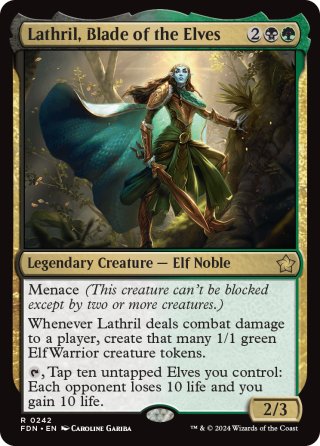 ENG】☆Japan showcase Foil☆ラノワールのエルフ/Llanowar Elves