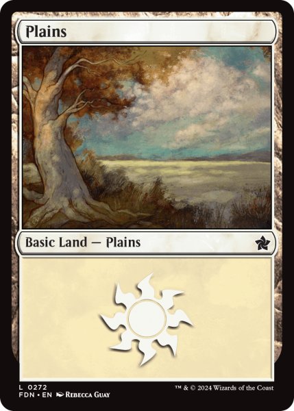 画像1: 【ENG】平地/Plains[MTG_FDN_0272_C] (1)
