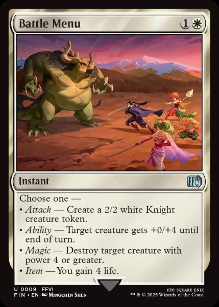 画像1: 【ENG】バトルメニュー/Battle Menu[MTG_FIN_0009_U] (1)