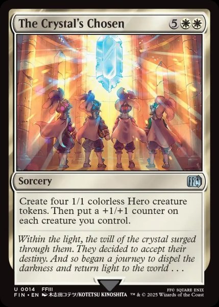 画像1: 【ENG】クリスタルに導かれた者たち/The Crystal's Chosen[MTG_FIN_0014_U] (1)