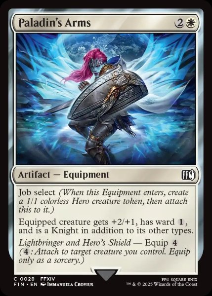画像1: 【ENG】「ナイト」の装備/Paladin's Arms[MTG_FIN_0028_C] (1)
