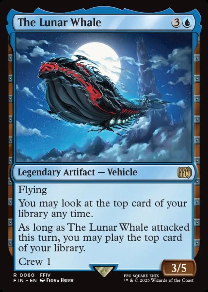 画像1: 【ENG】魔導船/The Lunar Whale[MTG_FIN_0060_R] (1)