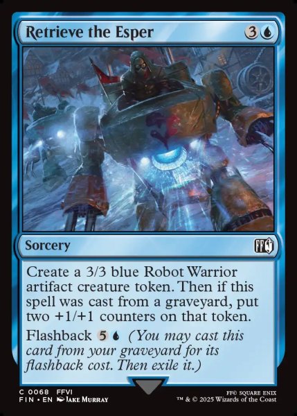 画像1: 【ENG】幻獣を奪取せよ/Retrieve the Esper[MTG_FIN_0068_C] (1)