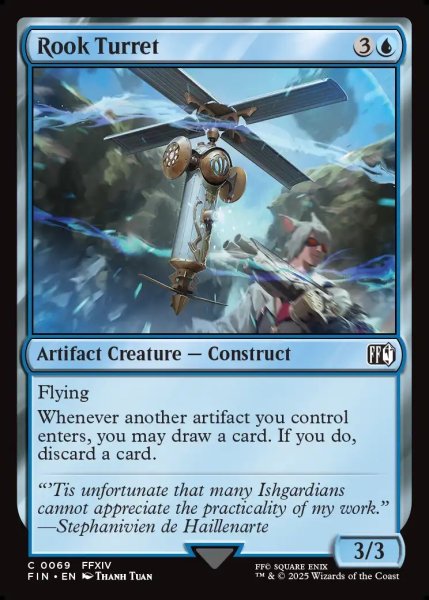 画像1: 【ENG】オートタレット・ルーク/Rook Turret[MTG_FIN_0069_C] (1)
