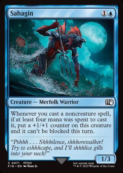 画像1: 【ENG】サハギン族/Sahagin[MTG_FIN_0071_C] (1)