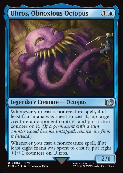 画像1: 【ENG】迷惑なタコ、オルトロス/Ultros, Obnoxious Octopus[MTG_FIN_0083_U] (1)