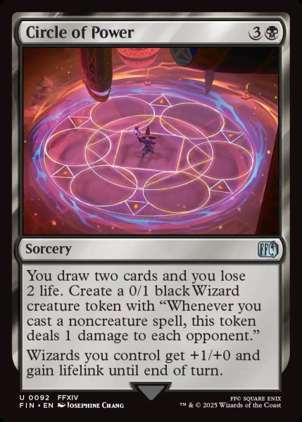 画像1: 【ENG】黒魔紋の力/Circle of Power[MTG_FIN_0092_U] (1)