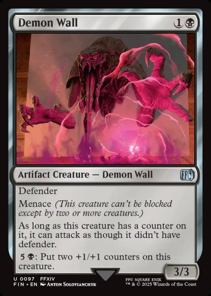 画像1: 【ENG】デモンズウォール/Demon Wall[MTG_FIN_0097_U] (1)
