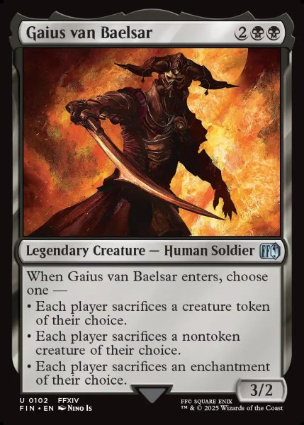 画像1: 【ENG】ガイウス・ヴァン・バエサル/Gaius van Baelsar[MTG_FIN_0102_U] (1)