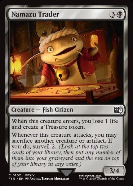 画像1: 【ENG】ナマズオ族の商人/Namazu Trader[MTG_FIN_0107_C] (1)