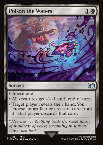 画像1: 【ENG】卑劣な毒攻め/Poison the Waters[MTG_FIN_0111_U] (1)
