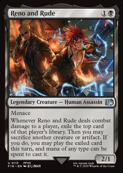 画像1: 【ENG】レノとルード/Reno and Rude[MTG_FIN_0113_U] (1)