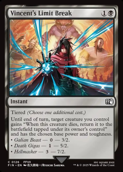 画像1: 【ENG】リミットブレイク：ヴィンセント/Vincent's Limit Break[MTG_FIN_0126_C] (1)