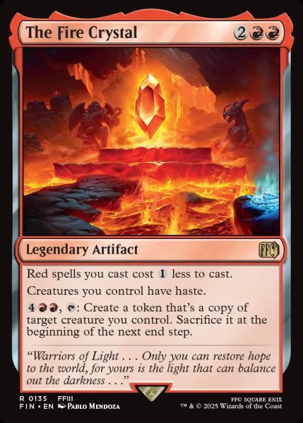 画像1: 【ENG】火のクリスタル/The Fire Crystal[MTG_FIN_0135_R] (1)