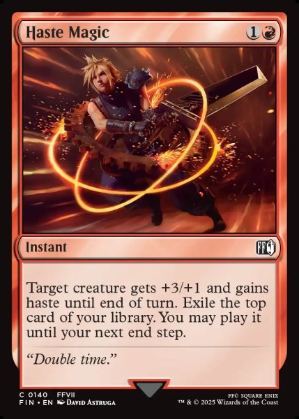 画像1: 【ENG】加速魔法「ヘイスト」/Haste Magic[MTG_FIN_0140_C] (1)