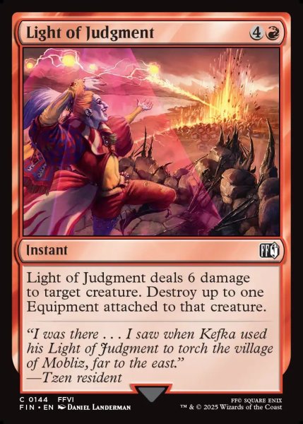 画像1: 【ENG】世界を引き裂く光/Light of Judgment[MTG_FIN_0144_C] (1)