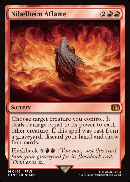 画像1: 【ENG】燃え上がるニブルヘイム/Nibelheim Aflame[MTG_FIN_0146_M] (1)