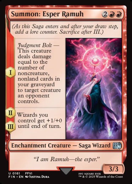 画像1: 【ENG】召喚：幻獣ラムウ/Summon: Esper Ramuh[MTG_FIN_0161_U] (1)